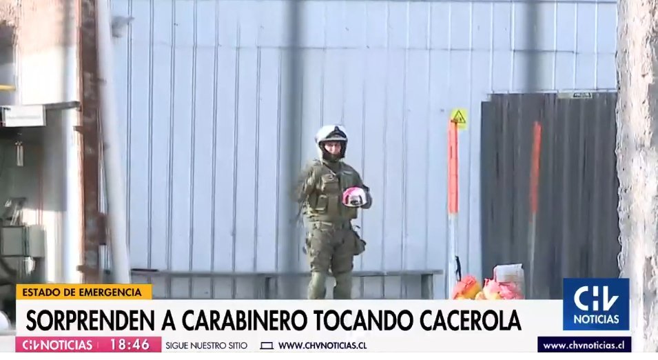 Carabinero Se Suma A Cacerolazo