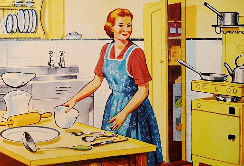 Mujer En La Cocina