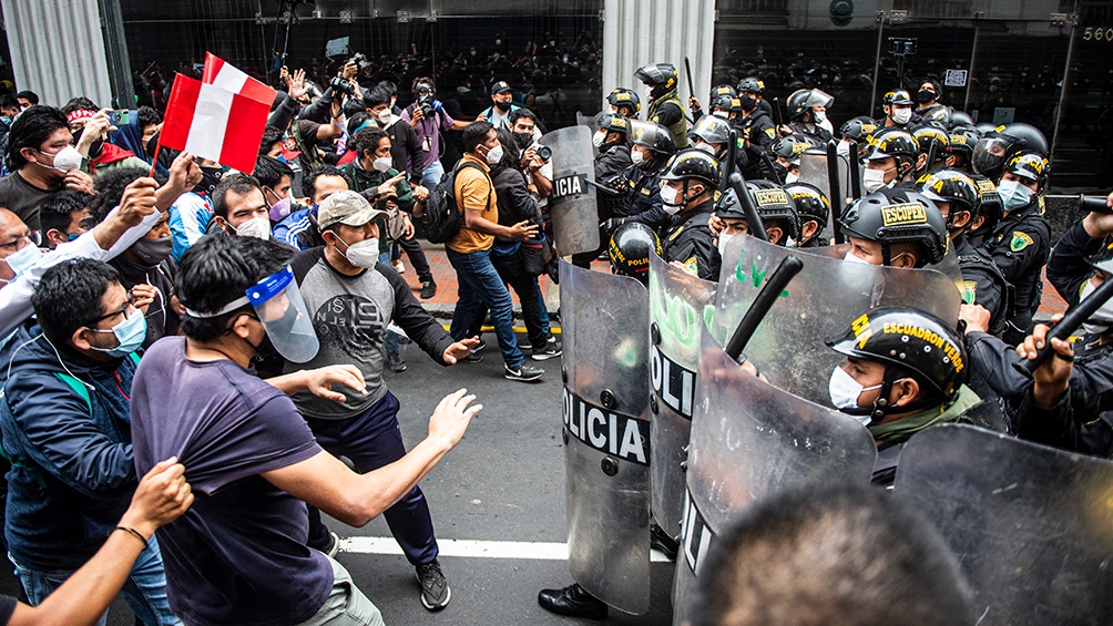 Protesta Perú