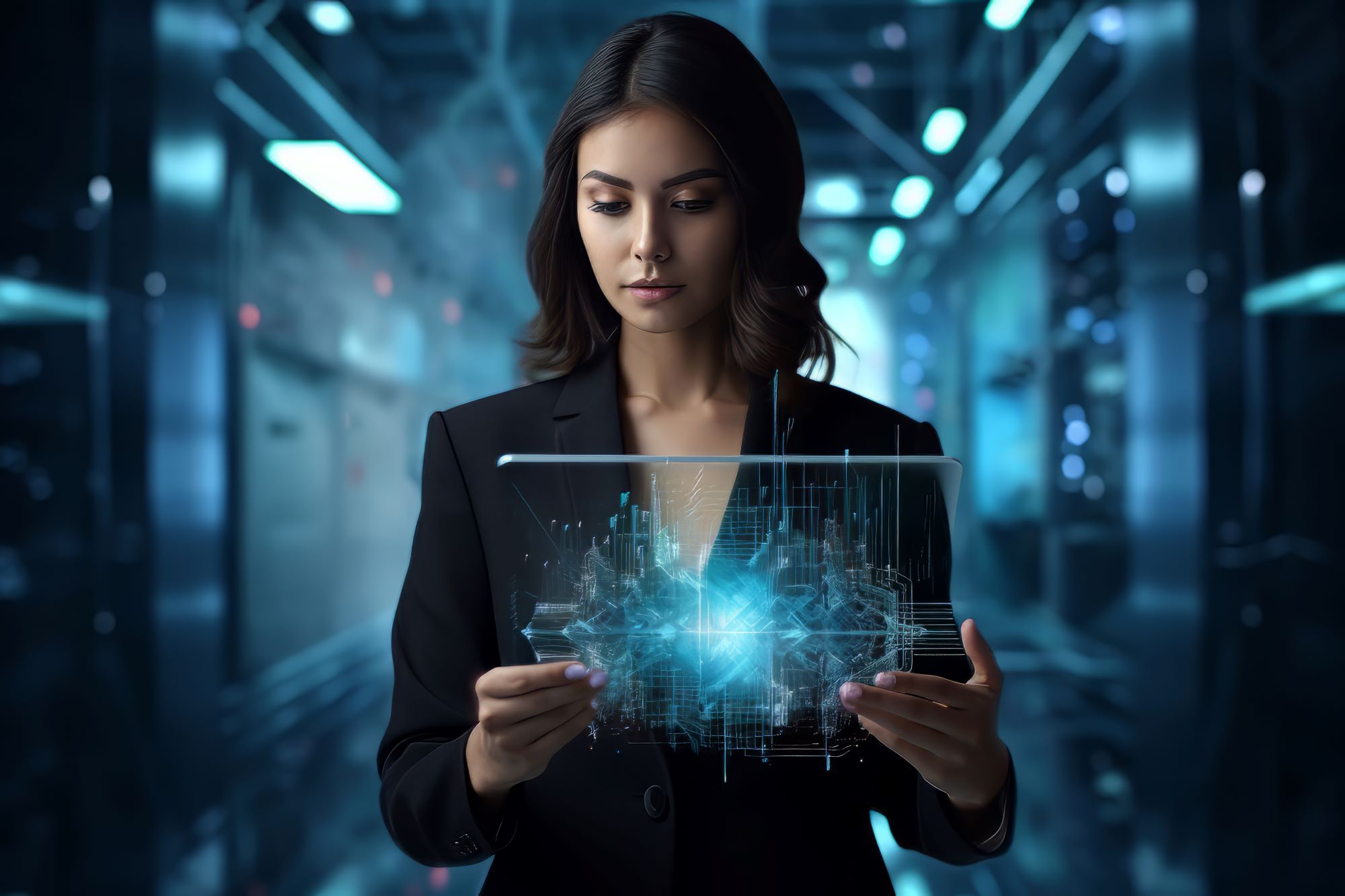 Futuristic Business Scene With Ultra Modern Ambiance 1