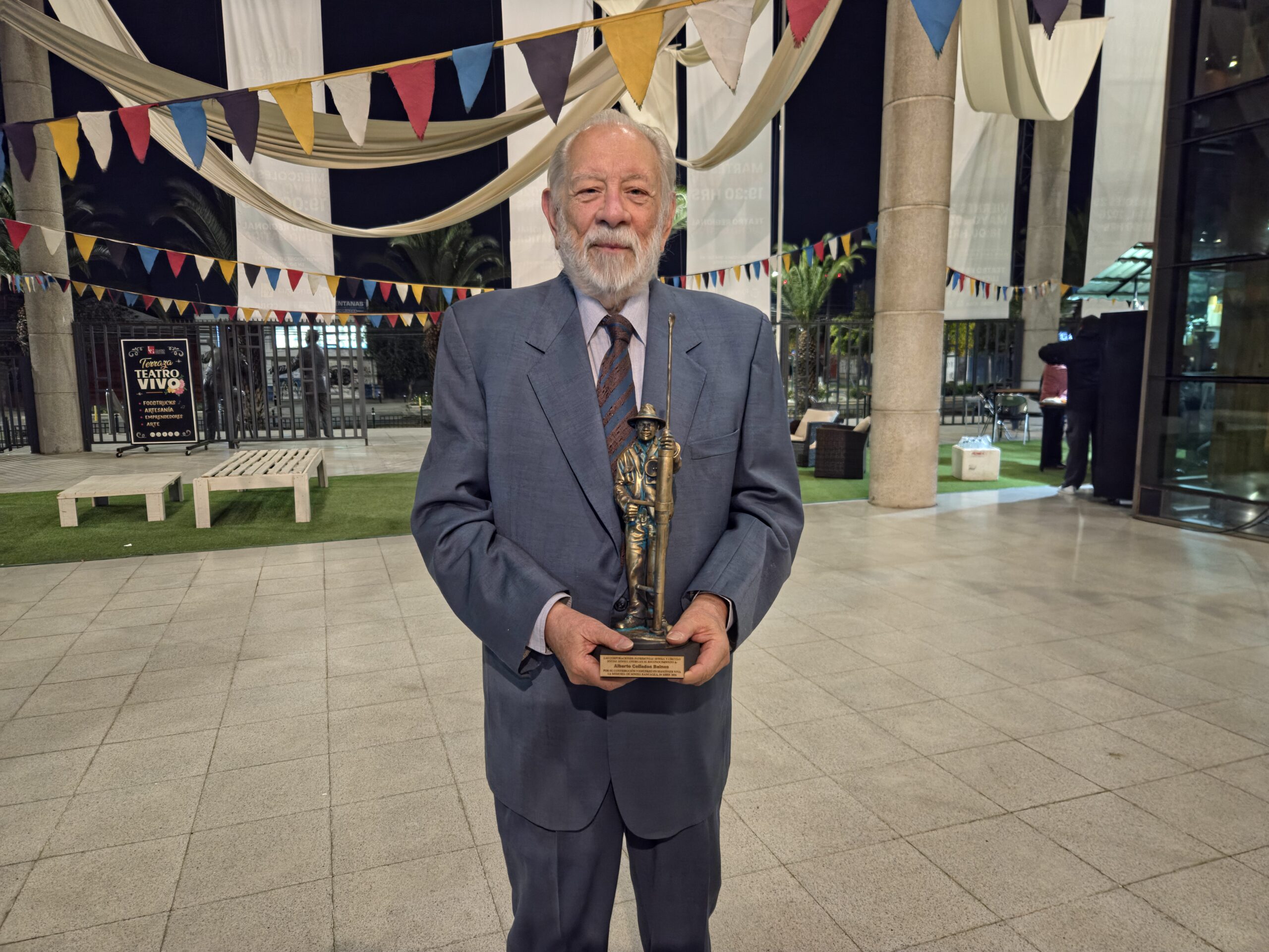 Alberto collados y su premio